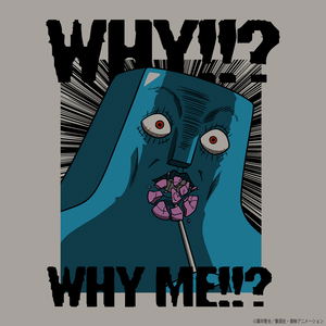 Bobobobo Bobobo - Tokoro Tennosuke Why!!? Why me!!? T-shirt (Light Gray | Size M)_