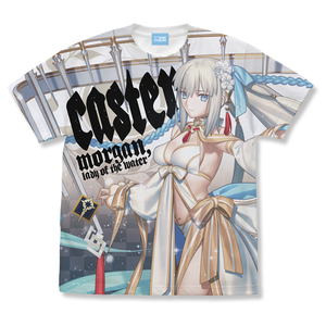 Fate/Grand Order Caster/Mizuki Morgan Full Graphic T-shirt (White | Size M)_