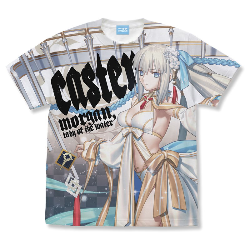 Fate/Grand Order Caster/Mizuki Morgan Full Graphic T-shirt (White | Size XL) image 1