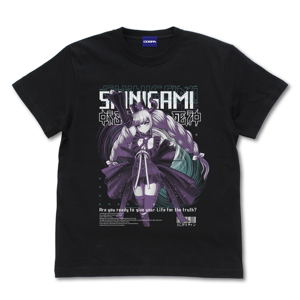 Master Detective Archives: Rain Code Shinigami-chan T-shirt (Black | Size M)_