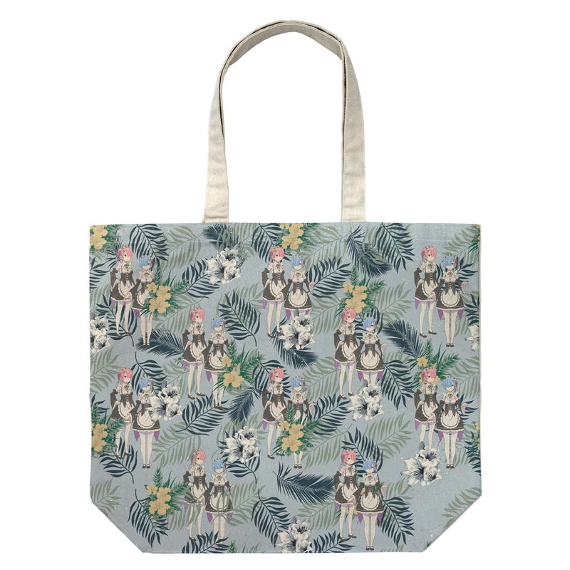 Re:ZERO -Starting Life in Another World- Ram & Rem Full Graphic Large Tote Bag image 1