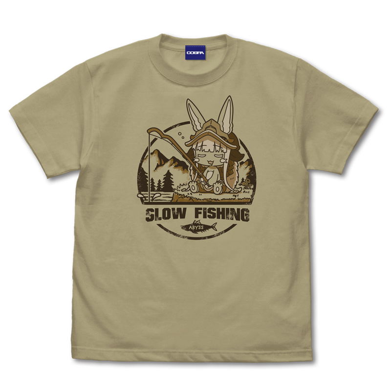 Made in Abyss: The Golden City of the Scorching Sun Fishing Nanachi T-shirt (Sand Khaki | Size M) image 1