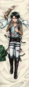 Attack on Titan Dakimakura Cover B Levi thumbnail 1