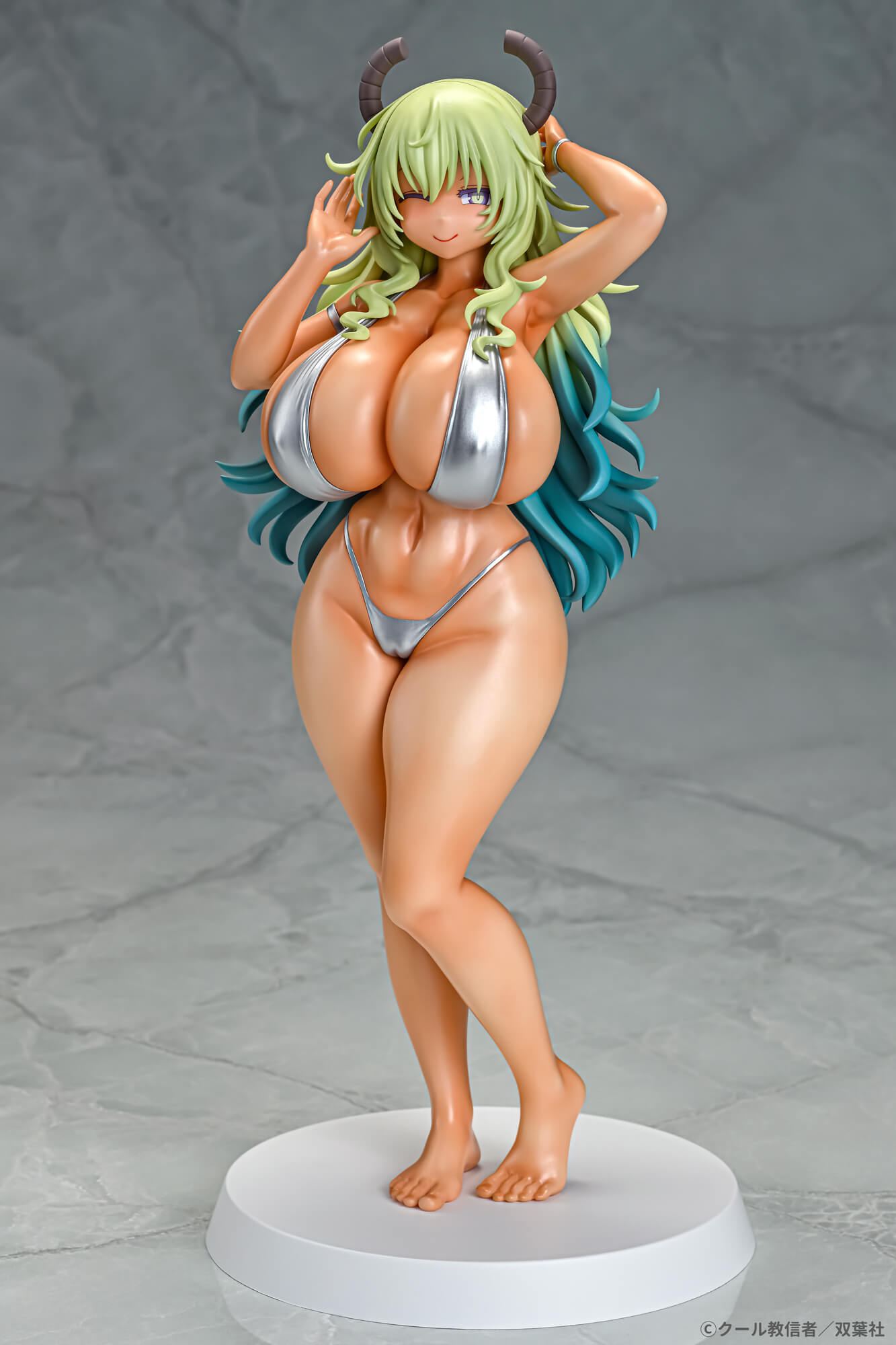 Miss Kobayashi's Dragon Maid 1/7 Scale Pre-Painted Figure: Lucoa Bikini Style Sunburn Ver. Qsix