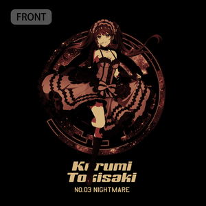 Date A Live IV - Kurumi Tokisaki Manifestation Ver. T-shirt (Black | Size M)_