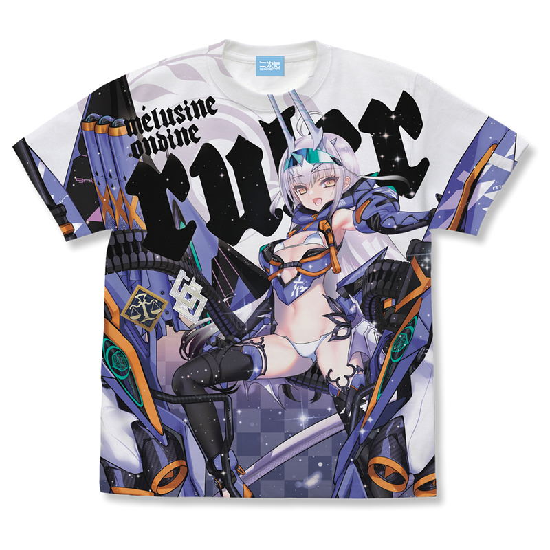 Fate/Grand Order Ruler/Melusine Ondine Full Graphic T-shirt (White | Size M) image 1