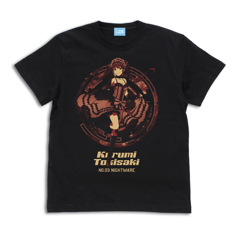 Date A Live IV - Kurumi Tokisaki Manifestation Ver. T-shirt (Black | Size S) image 1