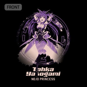 Date A Live IV - Tohka Yatogami Manifestation Ver. T-shirt (Black | Size S)_