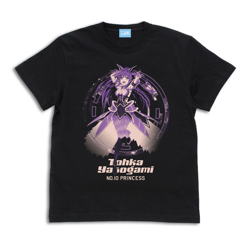 Date A Live IV - Tohka Yatogami Manifestation Ver. T-shirt (Black | Size XL) image 1