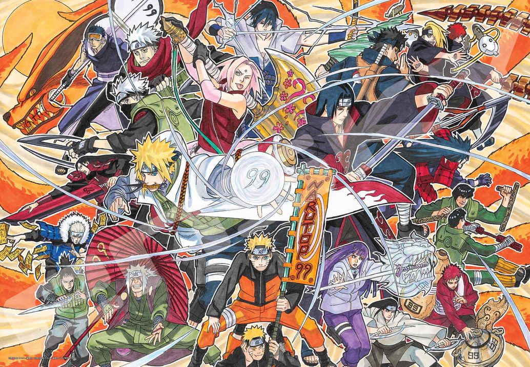 Naruto Puzzle 1000 Pieces Japanese Cartoon Anime Jigsaw Puzzle For