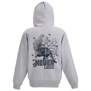 No Game No Life Zippered Hoodie (Mix Gray | Size M)_