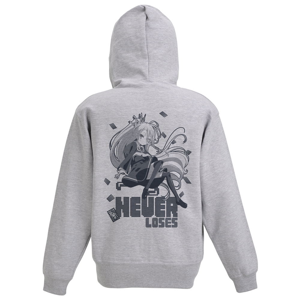 No Game No Life Zippered Hoodie (Mix Gray | Size XXL)