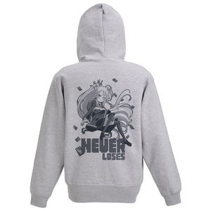 No Game No Life Zippered Hoodie (Mix Gray | Size XXL)_