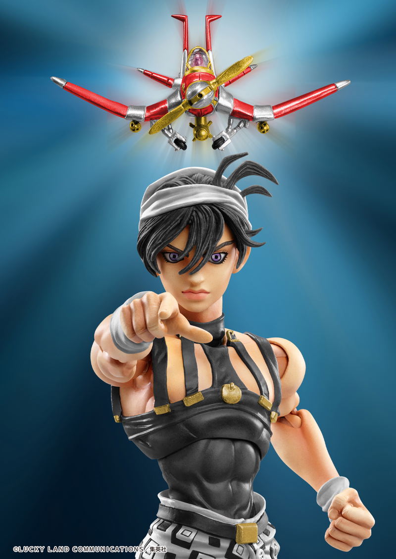 Super Action Statue JoJo's Bizarre Adventure Part V: Narancia Ghirga & Aerosmith Ver. Black image 10