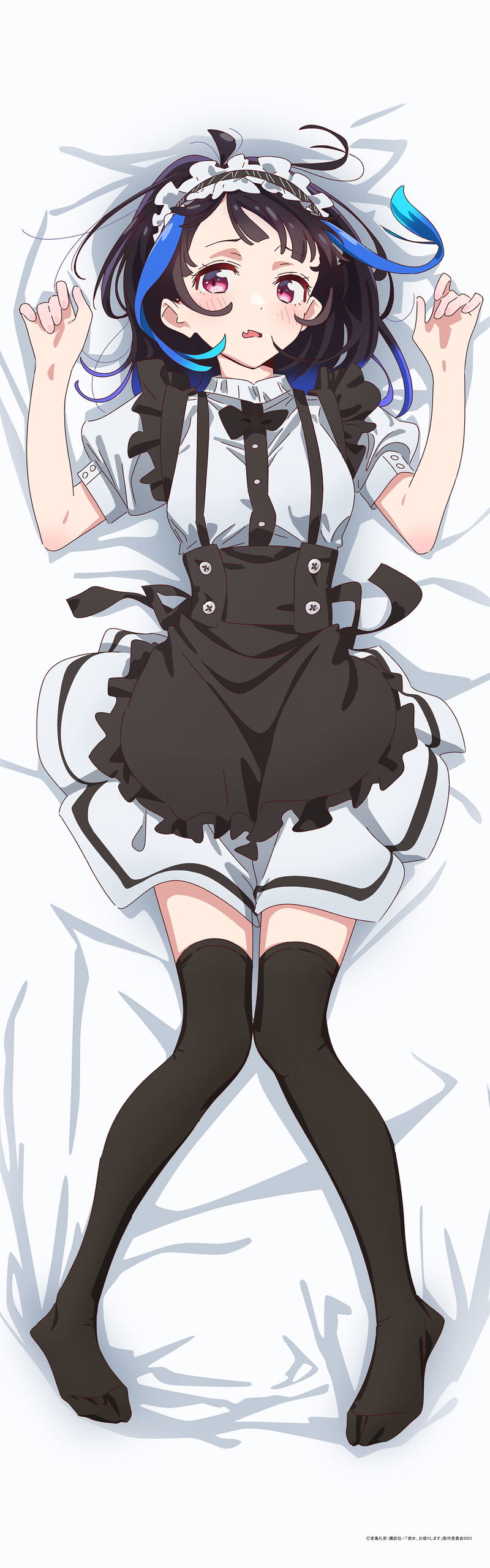 Rent-A-Girlfriend Season 3 - Yaemori Mini Kimono & Maid Costume Ver. Original Illustration Dakimakura Cover image 3