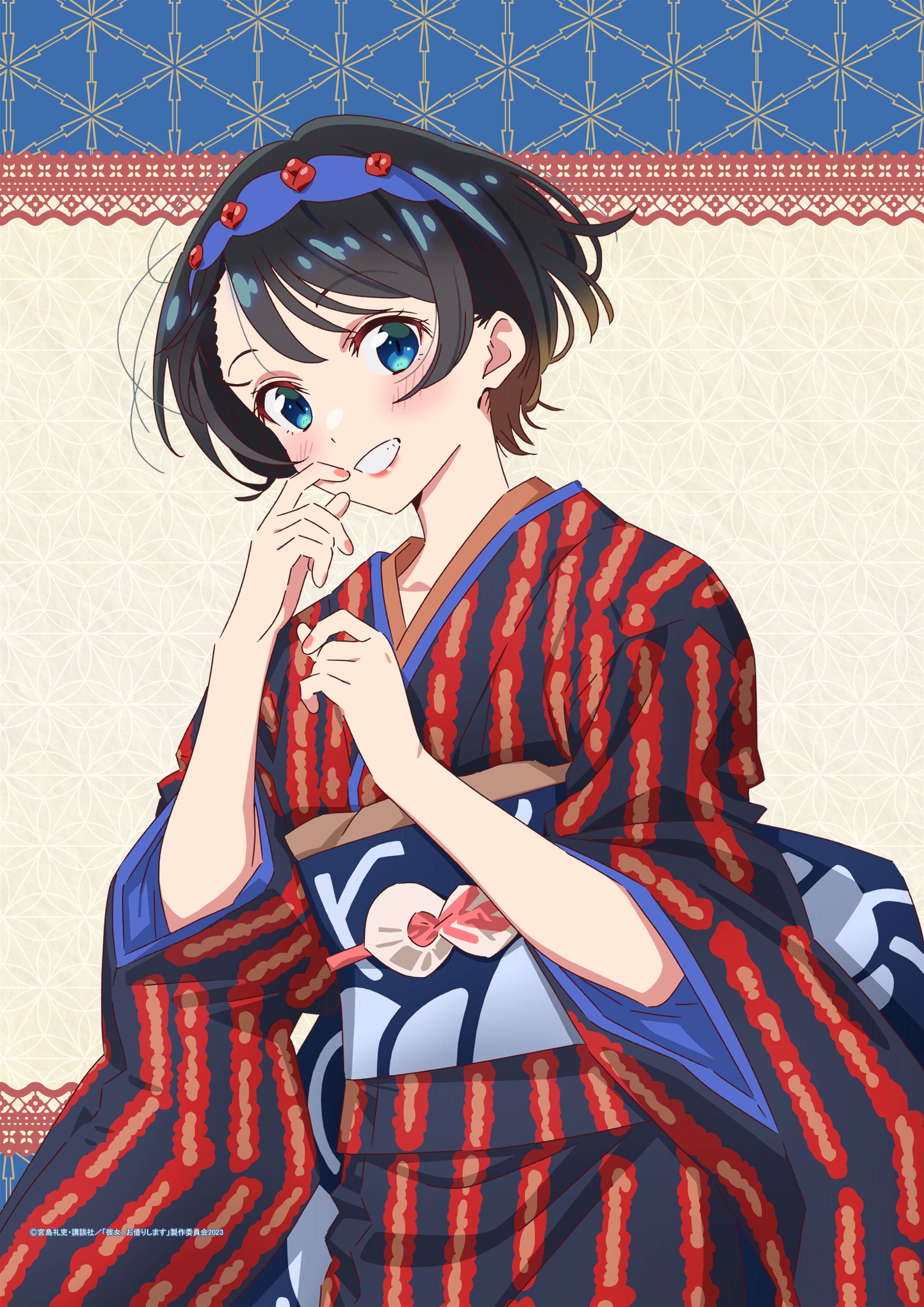 Rent-A-Girlfriend Season 3 Original Illustration B2 Tapestry Kimono Ver. Sarashina Ruka Matsumoto Shoji