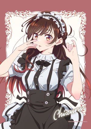 Rent-A-Girlfriend Season 3 Original Illustration B2 Tapestry Maid Costume Ver. Mizuhara Chizuru_