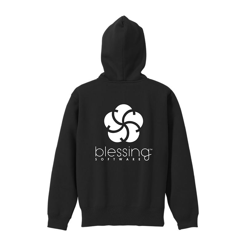 Saekano: How To Raise A Boring Girlfriend Fine - Blessing Software (Ver. 6 Years Later) Zippered Hoodie (Black | Size XXL) image 1