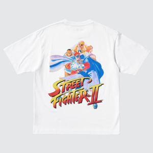 UT Capcom 40th Player Select Graphic T-Shirt (White | Size XS)_