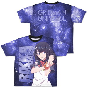 Gridman Universe - Newly Drawn Rikka Takarada Double-sided Full Graphic T-shirt (Size XL)_