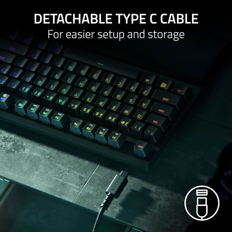 Razer DeathStalker V2 Pro Tenkeyless Gaming Keyboard (Linear Red Switch) image 3