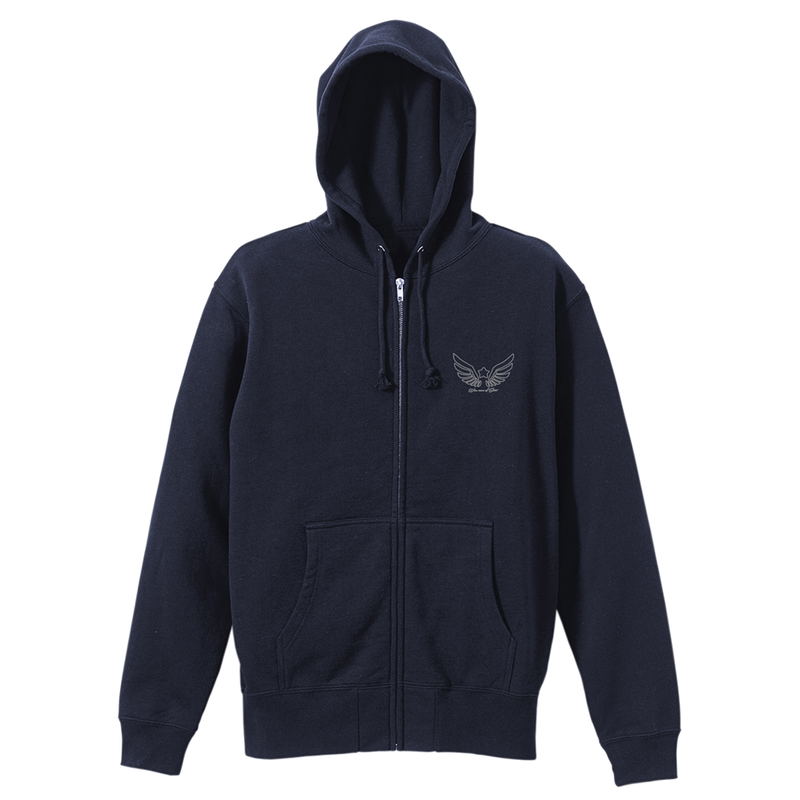 Sasaki And Peeps - Pii-chan Zippered Hoodie (Navy | Size L) image 2