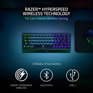 Razer BlackWidow V3 Mini HyperSpeed Gaming Keyboard (Yellow Switch)_