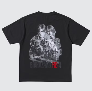 UT Capcom 40th Biohazard Re:4 Graphic T-Shirt (Black | Size XS)_