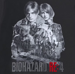 UT Capcom 40th Biohazard Re:4 Graphic T-Shirt (Black | Size XS)_