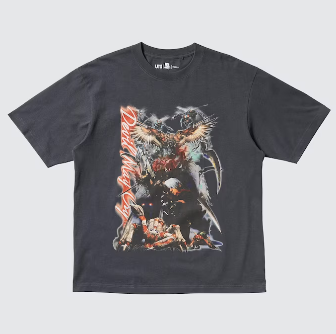 UT Capcom 40th Devil May Cry Graphic T-Shirt (Dark Gray | Size XS)