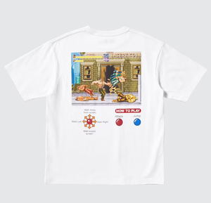 UT Capcom 40th Final Fight Graphic T-Shirt (White | Size XL)_