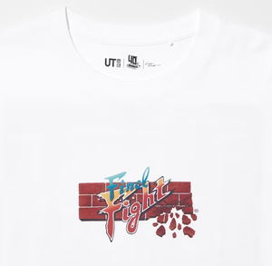 UT Capcom 40th Final Fight Graphic T-Shirt (White | Size XL)_