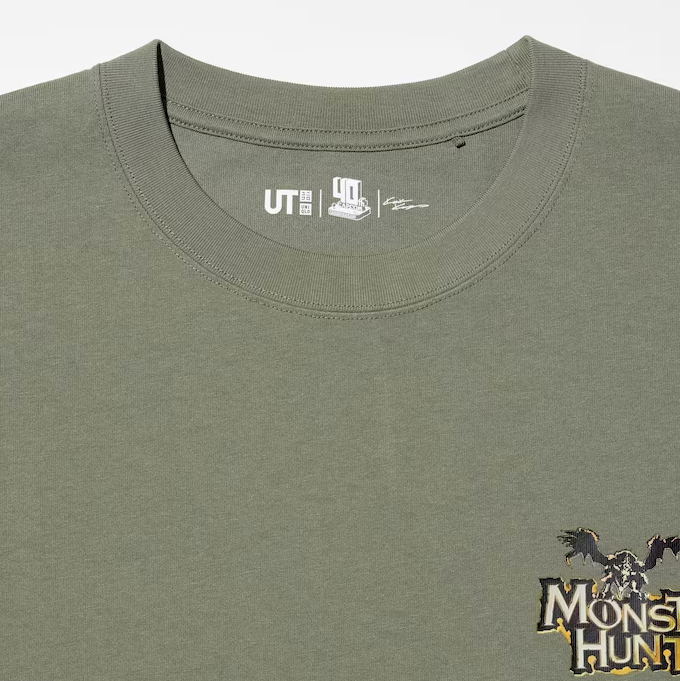 UT Capcom 40th Monster Hunter Graphic T-Shirt (Olive | Size L)