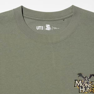 UT Capcom 40th Monster Hunter Graphic T-Shirt (Olive | Size M)_