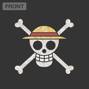 One Piece - Straw Hat Pirates Pirate Flag Paisley T-shirt (Sumi | Size M)_