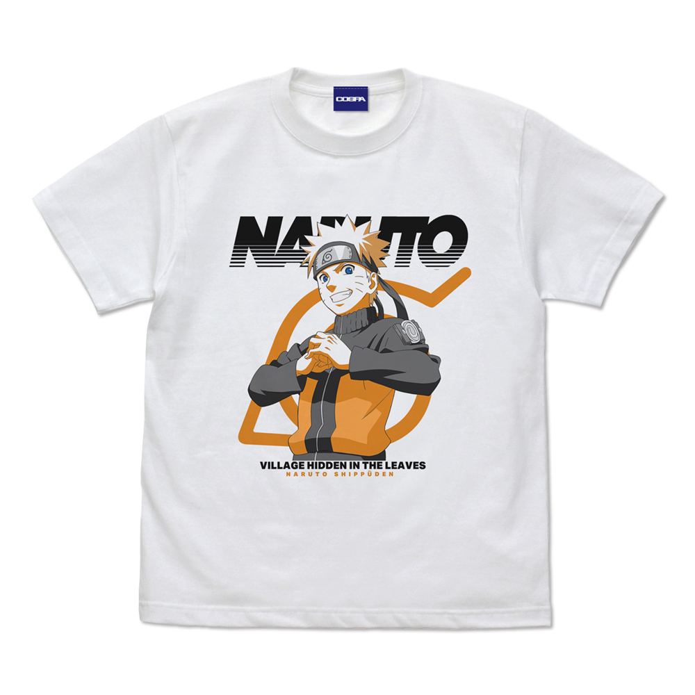 Naruto Shippuden - Naruto Uzumaki Visual T-shirt (White | Size XL)