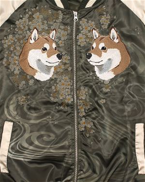 Sekai No Owari Ni Shibainu To - Designed By Yu Ishihara Mr. Haru Embroidered Souvenir Jacket (Khaki | Size L)