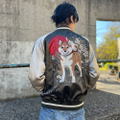 Doomsday With My Dog - Designed By Yu Ishihara Mr. Haru Embroidered Souvenir Jacket (Khaki | Size XL) thumbnail 11