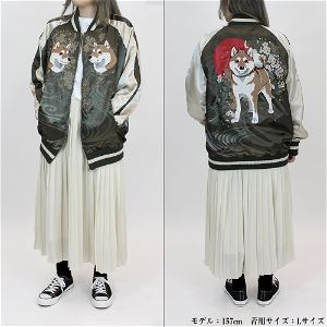 Sekai No Owari Ni Shibainu To - Designed By Yu Ishihara Mr. Haru Embroidered Souvenir Jacket (Khaki | Size XXL)
