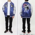 Doomsday With My Dog - Designed By Yu Ishihara Mr. Haru Black Shiba Ver. Embroidered Souvenir Jacket (Blue | Size L) thumbnail 5