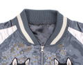 Doomsday With My Dog - Designed By Yu Ishihara Mr. Haru Black Shiba Ver. Embroidered Souvenir Jacket (Gray | Size L) thumbnail 10