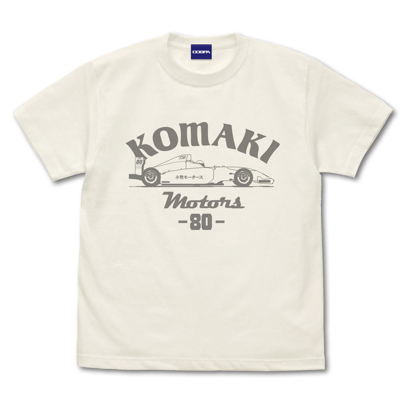 Overtake! Komaki Motors F4 Machine T-shirt (Vanilla White | Size M) image 1