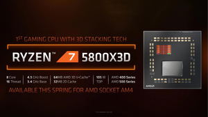 AMD Ryzen 7 5800X3D, 8C/16T, 3.40-4.50GHz_