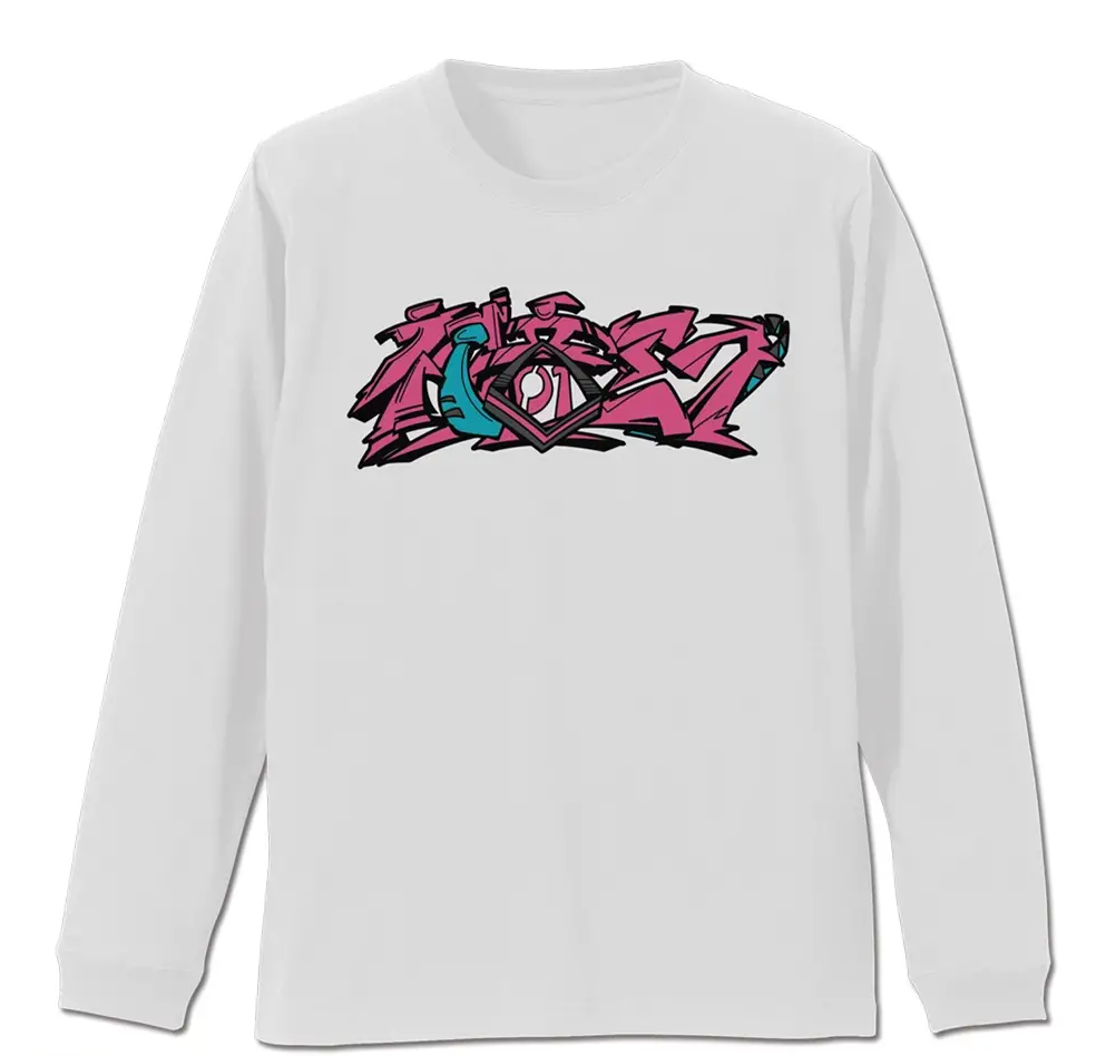 Hatsune Miku Ribbed Long Sleeve T-shirt Chest Ver. (White | Size S)