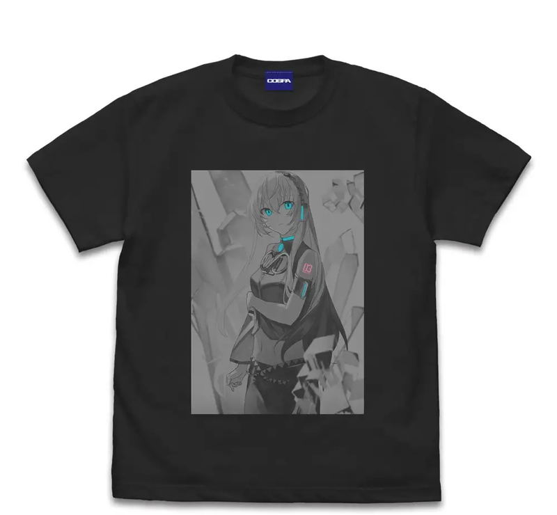 Megurine Luka T-shirt 6O2 Rokumaruni Ver. (Sumi | Size L) image 1