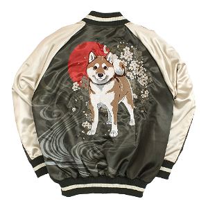 Sekai No Owari Ni Shibainu To - Designed By Yu Ishihara Mr. Haru Embroidered Souvenir Jacket (Khaki | Size M)