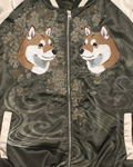 Doomsday With My Dog - Designed By Yu Ishihara Mr. Haru Embroidered Souvenir Jacket (Khaki | Size M) thumbnail 8