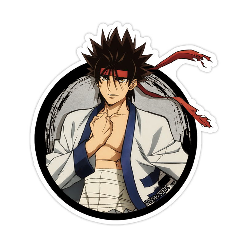 Rurouni Kenshin - Meiji Swordsman Romantic Story - Sanosuke Sagara Mini Sticker image 1