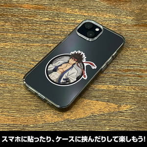 Rurouni Kenshin - Meiji Swordsman Romantic Story - Sanosuke Sagara Mini Sticker_