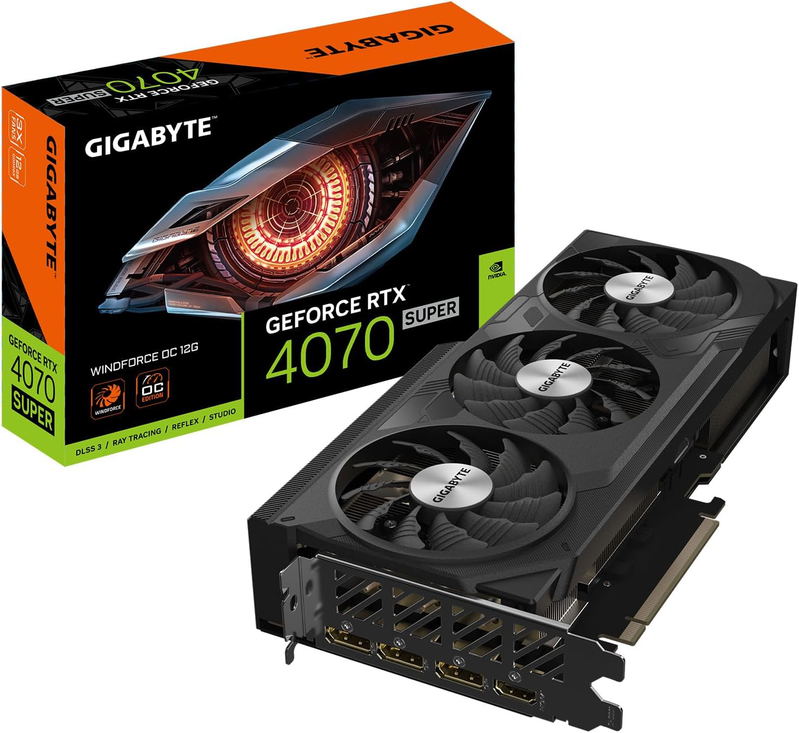 Gigabyte GeForce RTX 4070 SUPER Windforce OC 12G, 12GB GDDR6X, HDMI, 3x DP image 6
